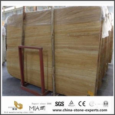 ขัดเงาโรมัน NavonaTravertine สำหรับโครงการห้องน้ำของโรงแรม