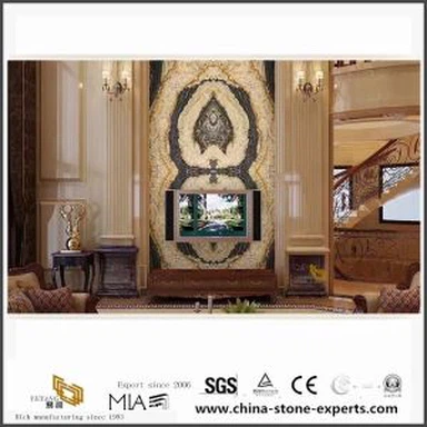 ลวดลายพื้นหลังหินอ่อนเหลือง diy เนื้อหินอ่อนที่มีเสน่ห์