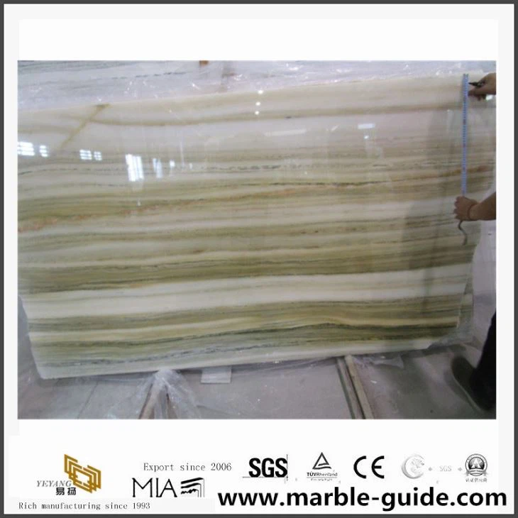 กระเบื้องหินอ่อนสีรุ้งสีรุ้งหินธรรมชาติ