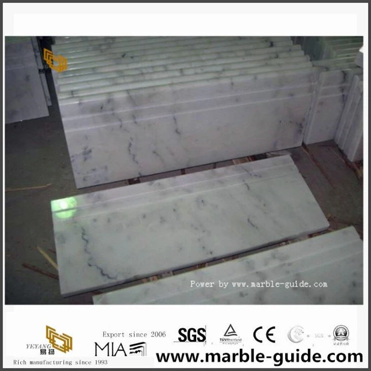 Guangxi White Marble Stair /Staircase /Steps สำหรับการตกแต่งในร่มของโรงแรม