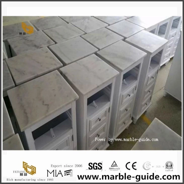 Guangxi White Marble ตู้ด้านบนสำหรับ Home Depot