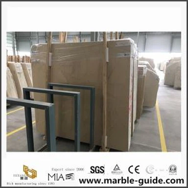 โรงงานราคาหินธรรมชาติ Beige Cream, ครีม Anatolia หินอ่อนสำหรับปูพื้นห้องน้ำ, Countertops Slabs