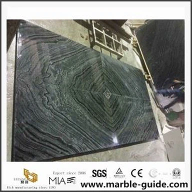 ราคาดีสีดำม้าลายแผ่นหินอ่อนขนาดตัดกับกระเบื้องหุ้มพื้นและผนัง