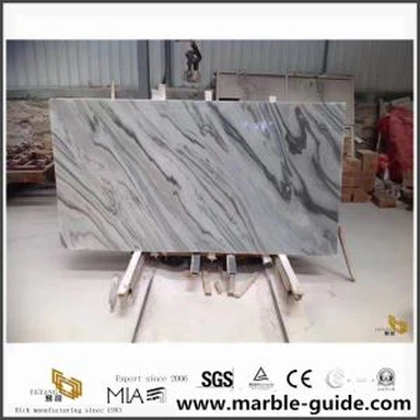 แผ่นหินอ่อนสีขาว Palissandro สำหรับกระเบื้องปูพื้นและห้องครัวท็อป