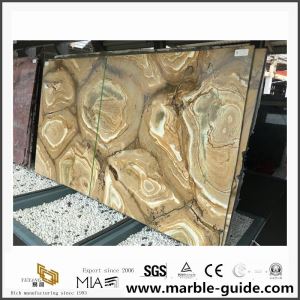 หินอ่อนหินสีเหลืองหินอ่อน Palomino Slabs