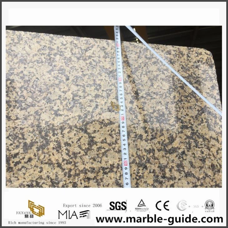 Chrysanthemum Yellow Granite Vanity Tops For Bathroom