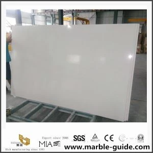 แผ่นหินอ่อนสีขาวหิมะเทียมสำหรับโครงการผนัง