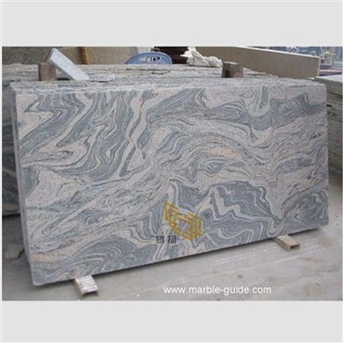 กระเบื้องหินแกรนิตสีเทาของจีน juparana สำหรับพื้น