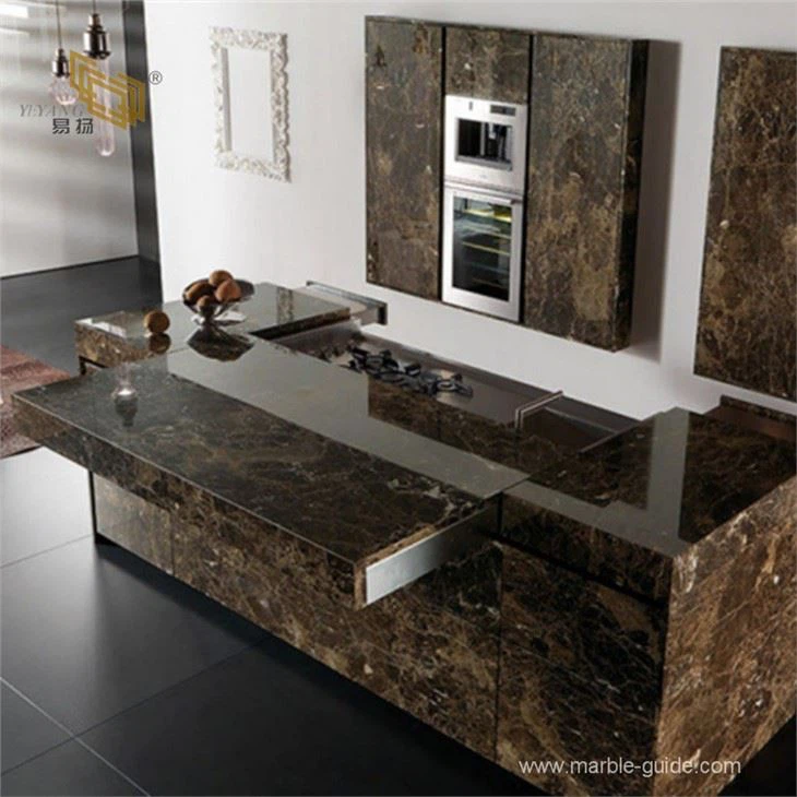 China Dark Emperador Brown Marble Countertop